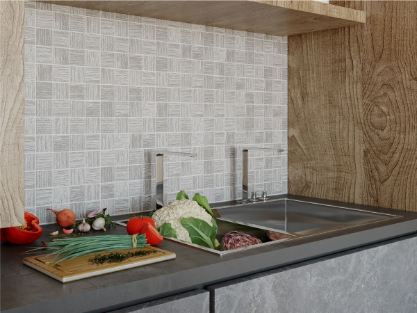 Мозаика Cersanit Вудхаус (Woodhouse) светло серый 30х30, WS6O526