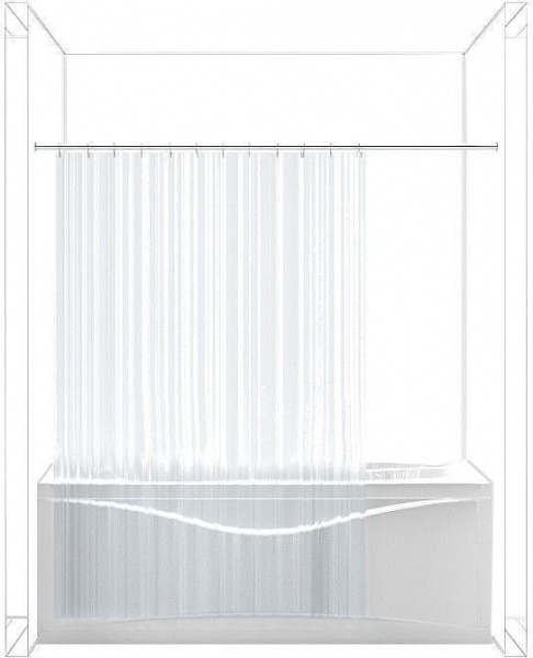 Карниз для ванны Aquanet прямой 190