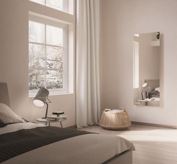 Электрический полотенцесушитель Lazzarini E-Mirrorr 1500W зеркальный прямой, 389304