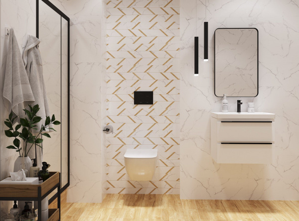 Керамическая плитка настенная Global Tile Вега / Vega Бел. 27x40, 9VG0005TG