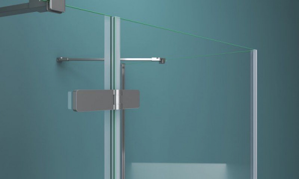 Душевая кабина BelBagno Kraft 90x90 прозрачное стекло, хром правый, KRAFT-A-12-90-C-Cr-R