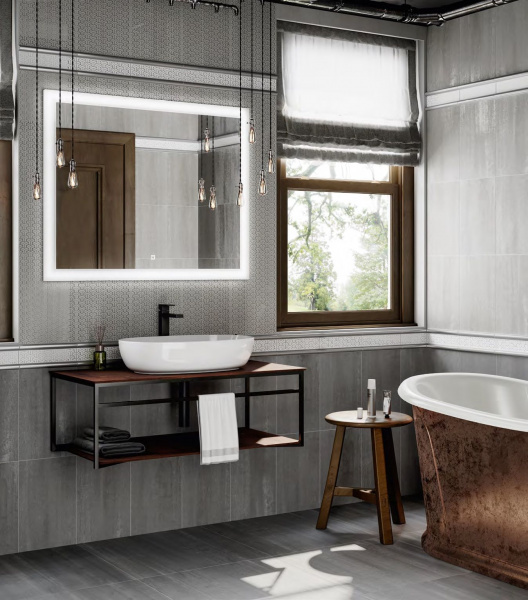 Бордюр Kerama Marazzi Милан Ломбардиа серый 25x5,4x8, AD\B569\6398