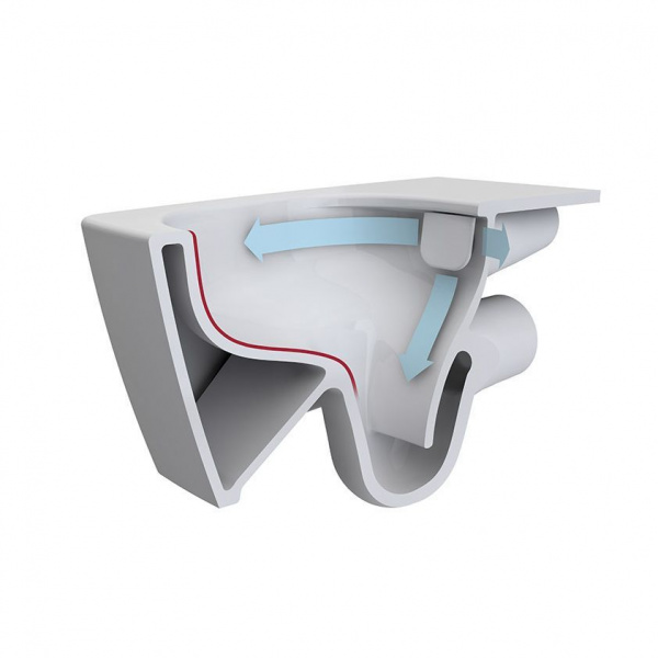 Унитаз-компакт  Vitra D-Light безободковый, с крышкой микролифт, 9014В003-7209