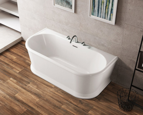 Ванна акриловая BelBagno 150*80 см, белая, BB408-1500-800