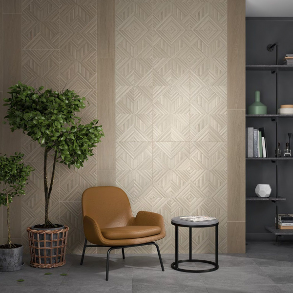 Керамическая плитка настенная Kerama Marazzi Милан Ламбро коричневый 40x120x10, 14038R