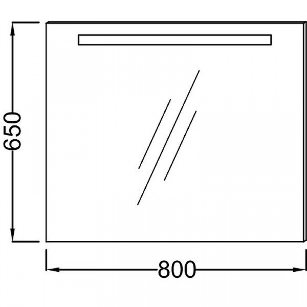 Зеркало с подсветкой Jacob Delafon Parallel, 80 см, EB1413-NF