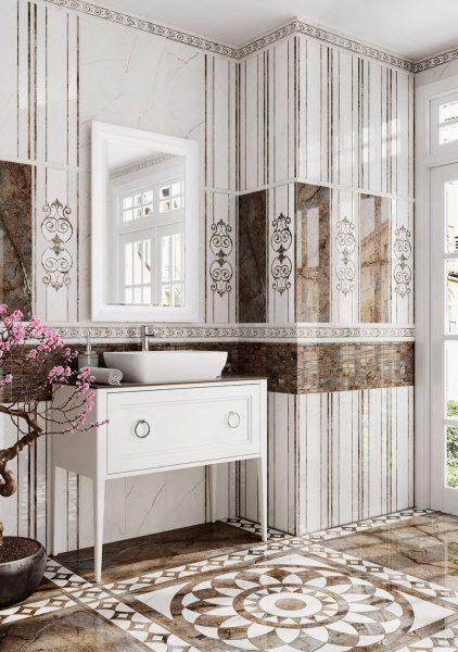 Декор напольный Kerama Marazzi Милан Театро наборный 100x100x9,5, ID111