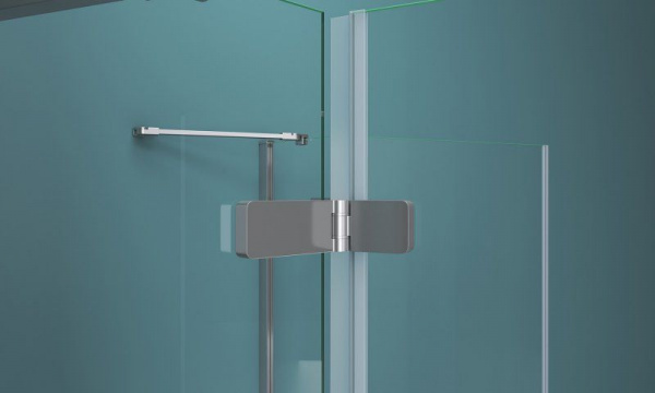 Душевая кабина BelBagno Kraft 1000x800x1950, прозрач стекло, хром левый, KRAFT-AH-22-100/80-C-Cr-L
