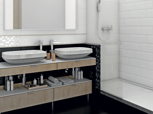 Плитка настенная Kerama Marazzi Бельканто 15х40 черный 15078 N