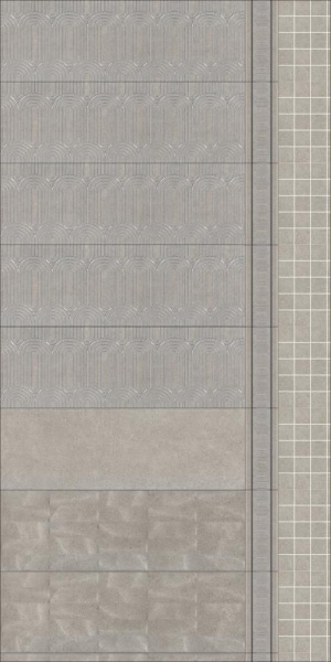 Бордюр Kerama Marazzi Милан Безана серый 25x5,5x9, OP\B206\12137R