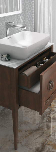 Столешница Kerama Marazzi Монте Тиберио 120 см, белый натуральный, PL1.SG50008220R\120