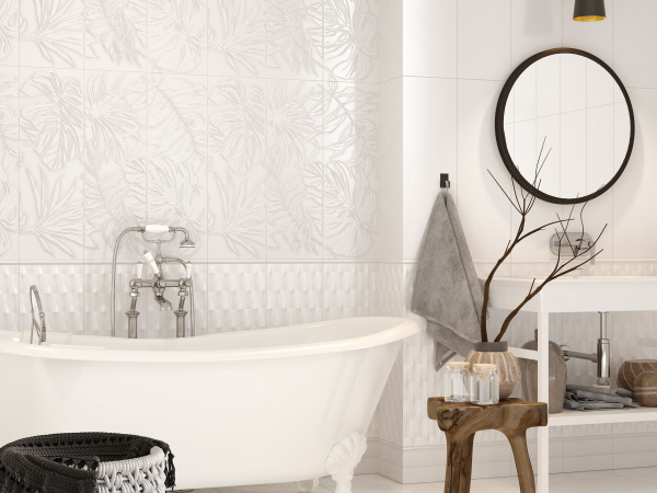 Панно Meissen Keramik Sparkle  белый 75x75 SP2U053