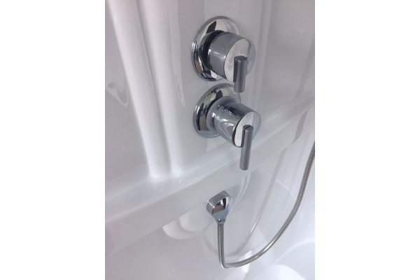 Гидромассажный бокс Royal Bath 120х80х217, матовое стекло, белый профиль,  левая, RB 8120HP1-M-L