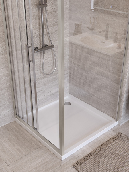 Душевая кабина BelBagno 90*120 см, профиль сатин, UNO-195-AHF-31-120/90-C-IN