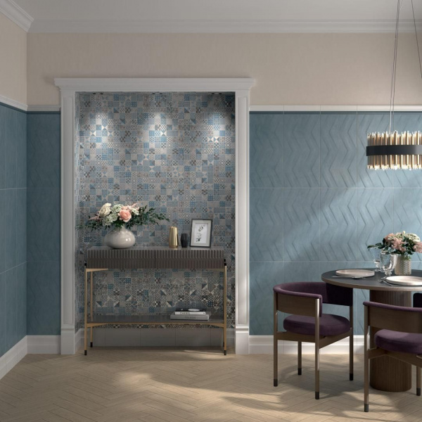 Керамическая плитка настенная Kerama Marazzi Онда структура серый светлый мат 30х60, 11217R