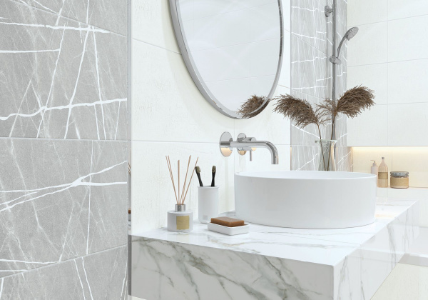 Керамическая плитка настенная New Trend Чикаго Стоун серый / Chicago Gray Stone 20*60, WT11CHS15