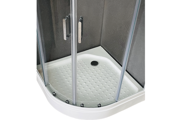 Душевая кабина Royal Bath 90х90х200, прозрачное стекло, белый профиль, RB 90HK-T