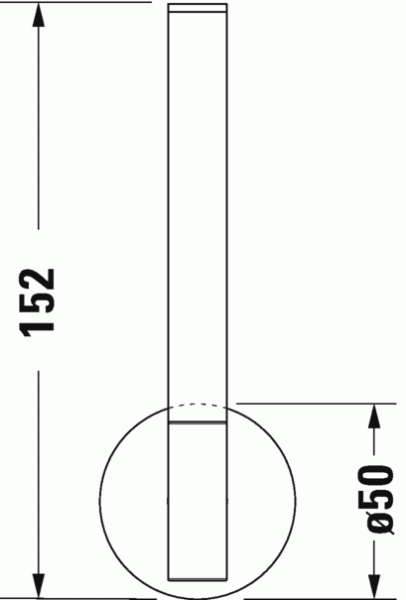 Держатель Duravit Starck T запасной бумаги, чёрный матовый, 99394600