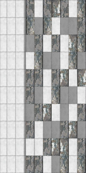 Декор Kerama Marazzi Милан Граффити металл серый светлый 20x9,9x8, TG\A04\19065
