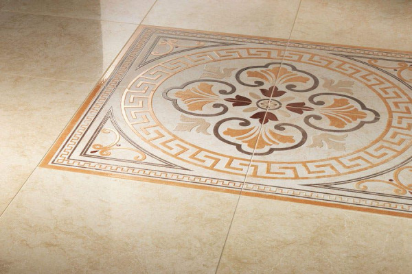 Вставка напольная Atlas Concorde Unica Dorato Leaf Bottone 7,2х7,2х1