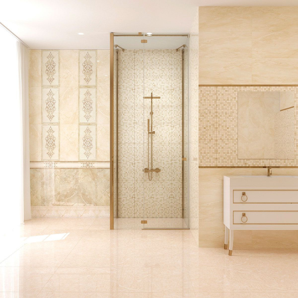 Бордюр Eurotile Ceramica RIMINI 482 12,5*30 (центр)