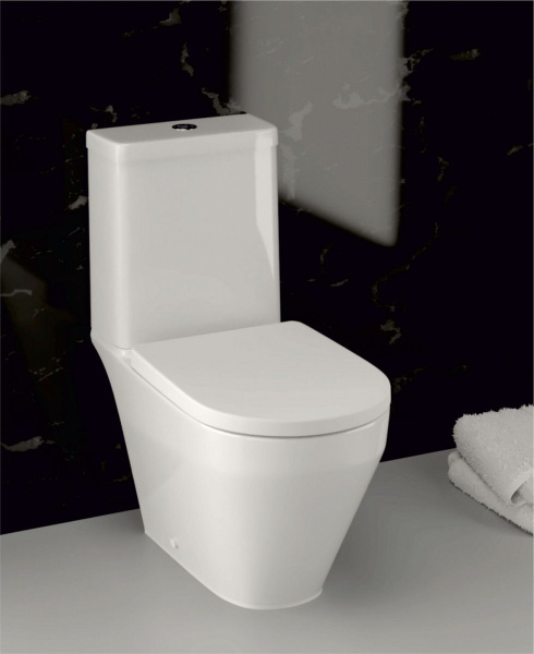 Унитаз-компакт Керамин Бари R Slim микролифт Дуал белый с1, CS00077196