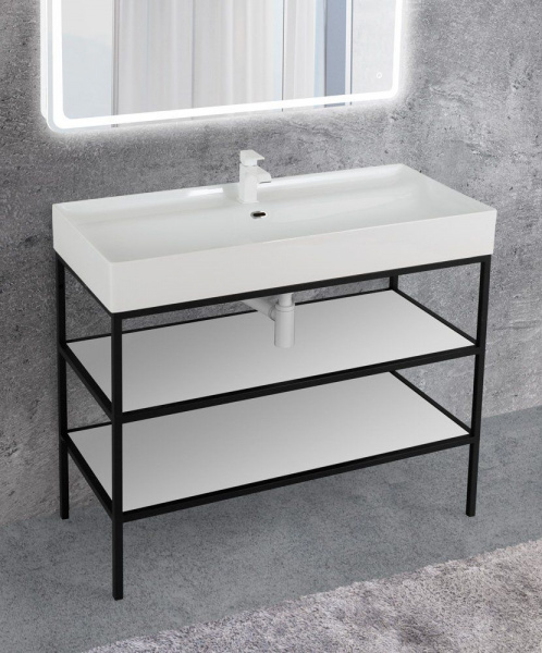 Вставка Cezares CADRO 120 в дно металлического каркаса под раковину,116x42x1,6, CADRO-120-MENS-Белый