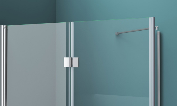 Душевая кабина BelBagno Albano 800x1000x1950, прозрачное стекло, хромированный профиль, ALBANO-ASH-1