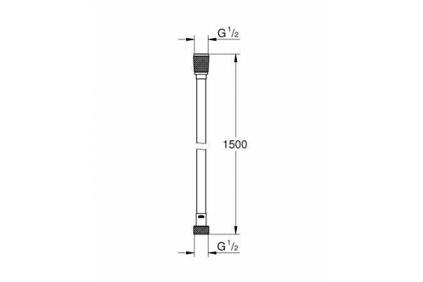 Душевой шланг Grohe Silverflex Longlife 1500 мм, хром, 26346000