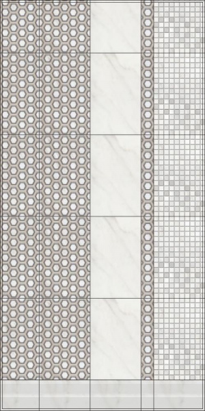 Плитка настенная Kerama Marazzi 25*40 Гран Пале серый панель 6354