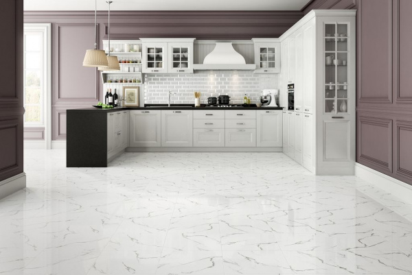 Декор Grasaro Classik Marble Glossy White/Белый G-270/d03 40x40 G-270/G/d03/40x40
