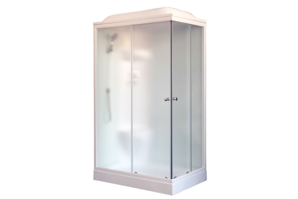 Гидромассажный бокс Royal Bath 120х80х217, белое/матовое стекло, белый профиль, левая, RB 8120HP6-WC