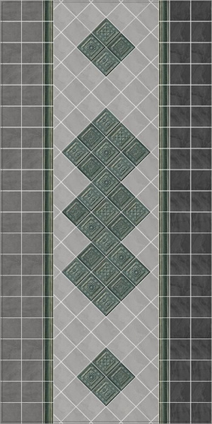 Полотно Kerama Marazzi Дегре серый, 30х40 из 12 частей 9,9х9,9 1299