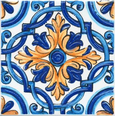 Вставка Kerama Marazzi Капри майолика 9,9х9,9 STG\A490\1146