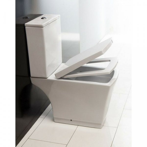 Сиденье с крышкой BelBagno Regina, дюропласт, Soft close металлическое крепление, петли хром, белый,