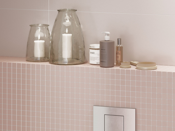 Керамическая плитка настенная Meissen Keramik Trendy  светло-розовый 25x75 TYU471