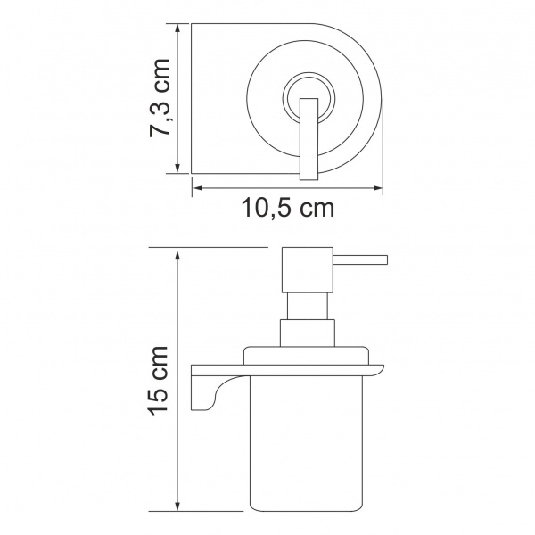 Дозатор WasserKRAFT Kammel K-8300, K-8399