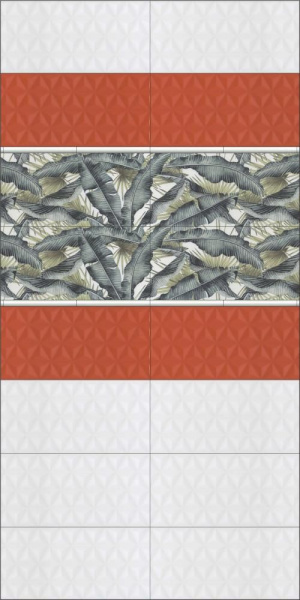 Плитка настенная Kerama Marazzi Диагональ красный структура 25x75, 12120R