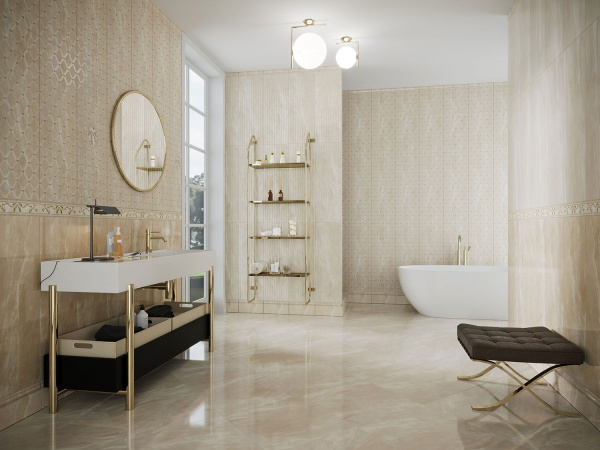 Керамическая плитка настенная Eurotile Ceramica DIANA светлая 29,5х89,5, 761 DIU1BG