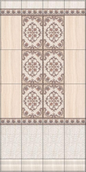 Бордюр Kerama Marazzi 25х7,5 Пантеон беж светлый BAC003