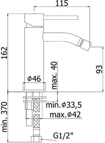Смеситель для биде Paffoni Light LIG131CR