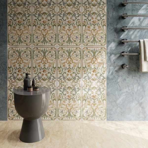 Декор Kerama Marazzi Эвора мозаичный синий светлый глянц 32х30, MM13122