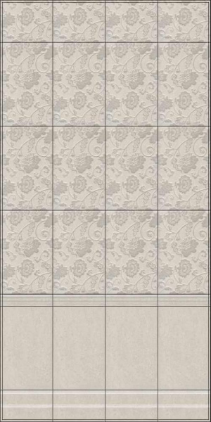 Бордюр багет Kerama Marazzi Сады Сабатини серый 25x5,5, BLE015