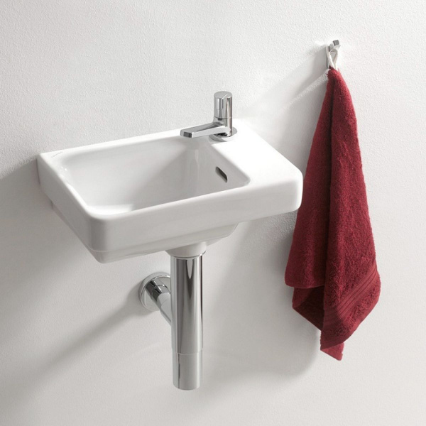 Раковина Laufen Pro S, 36 см, подвесная, с отверстием для смесителя справа, белая, 8.1596.0.000.104.