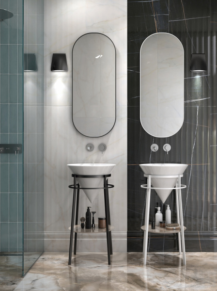 Метал.структура Kerama Marazzi Cono/Коно 44 см, цвет: черный мат., CO.44\BLK.M