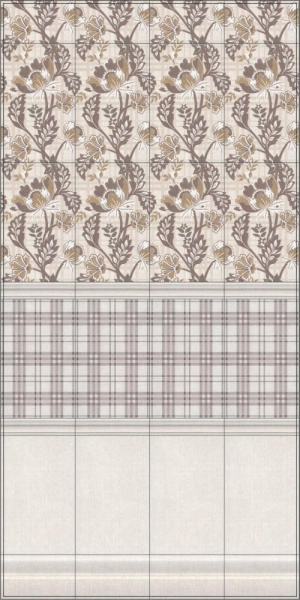 Бордюр Kerama Marazzi 25х5,5 Багет Трокадеро коричневый BLE004