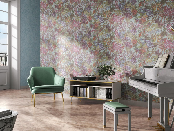 Обои виниловые Kerama Marazzi Джангл база, светлый бежевый, KM5906