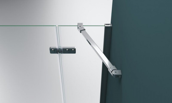 Душевая кабина BelBagno Kraft 1000x900x1950, прозрачн стекло, хром левый, KRAFT-AH-22-100/90-C-Cr-L