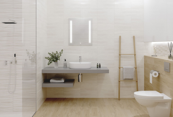 Вставка Cersanit Атрия (Atria) бежевый 20х44, 10118