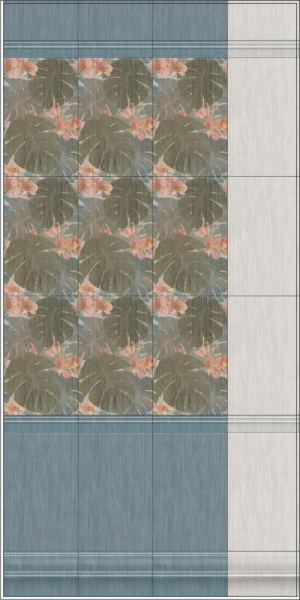 Бордюр Багет Kerama Marazzi Пальмовый лес беж светлый 25x5,5 BLE011